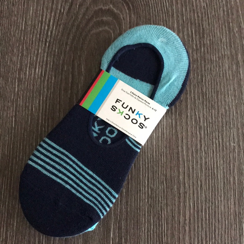 Brand New No-Show men’s socks, FunkySocks brand